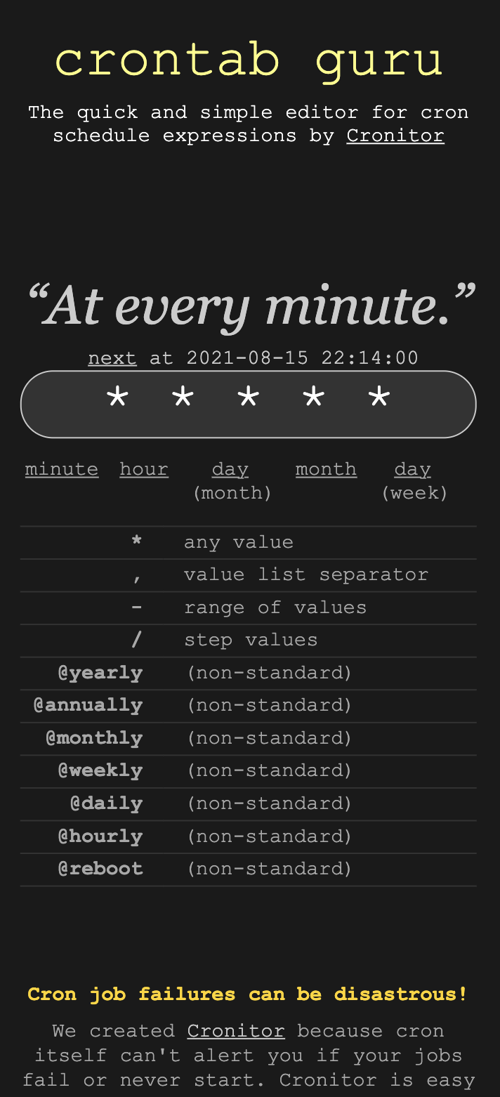 Linux上使用cron/crontab管理定時任務(wù)