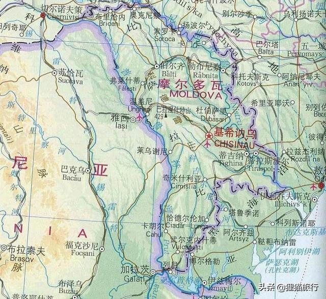 多瑙河港口圖(摩爾多瓦距離黑海只有2公里)(4)